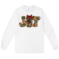 White german shepherd christmas joy Long Sleeve Tee - RanaPortraitStore