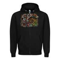 Black rodeo Zipper Hoodie - SublimationCraftShop