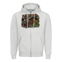 Dove Grey rodeo Zipper Hoodie - SublimationCraftShop