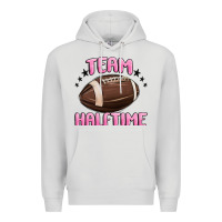 Dove Grey team halftime football Premium Hoodie - MaliasSmallBusiness