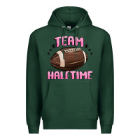 Sports Green team halftime football Premium Hoodie - MaliasSmallBusiness