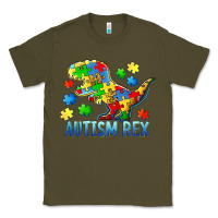 Army Green autism rex Classic Tee - BarkalooDesign
