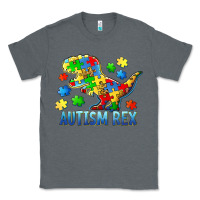 Charcoal Heather autism rex Classic Tee - BarkalooDesign