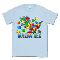 Dusty Blue autism rex Classic Tee - BarkalooDesign