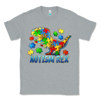 Heather Grey autism rex Classic Tee - BarkalooDesign