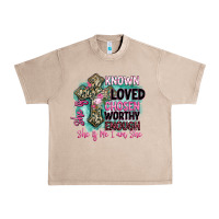 French Oak she is loved Urban Heavy Tee - BarkalooDesign