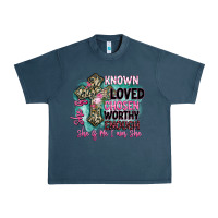 Midnight Navy she is loved Urban Heavy Tee - BarkalooDesign