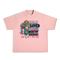 Salmon she is loved Urban Heavy Tee - BarkalooDesign