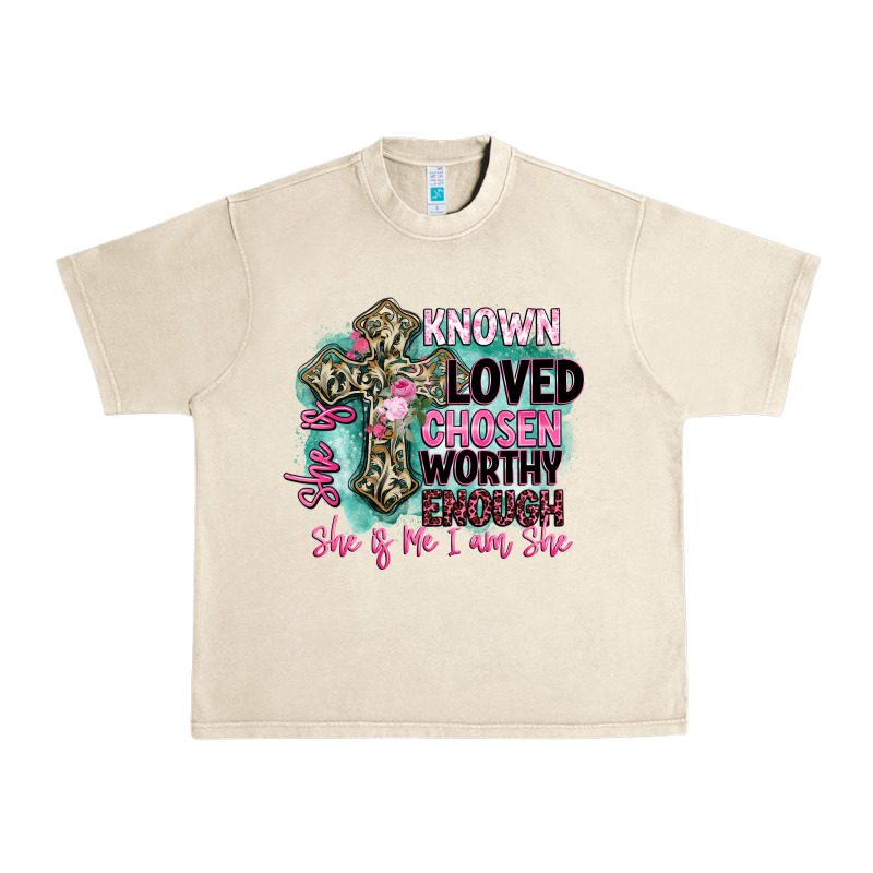 She Is Loved Urban Heavy Tee by BarkalooDesign | Teevron