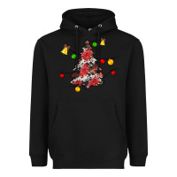 Black Christmas trees lights Heavyweight Hoodie - JahusDesignShop