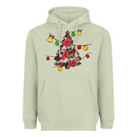 Matcha Christmas trees lights Heavyweight Hoodie - JahusDesignShop