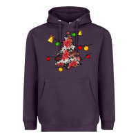 Plum Christmas trees lights Heavyweight Hoodie - JahusDesignShop
