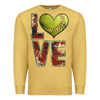 Antique Gold softball love Premium Sweatshirt - JahusDesignShop