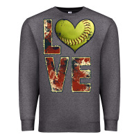Charcoal Heather softball love Premium Sweatshirt - JahusDesignShop