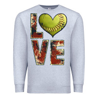 Heather Grey softball love Premium Sweatshirt - JahusDesignShop