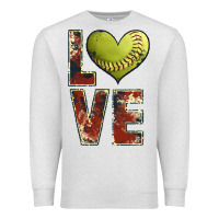 Oatmeal Heather softball love Premium Sweatshirt - JahusDesignShop
