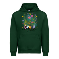 Forest Green grow in grace Urban Hoodie - MaliasSmallBusiness