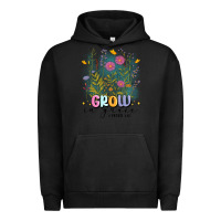 Pigment Black grow in grace Urban Hoodie - MaliasSmallBusiness