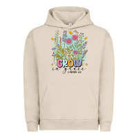 Pigment French Oak grow in grace Urban Hoodie - MaliasSmallBusiness