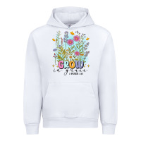 White grow in grace Urban Hoodie - MaliasSmallBusiness