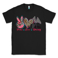 Black peace love racing Classic Tee - Zillion Design Studio