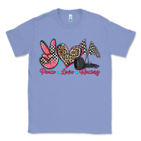 Colony Blue peace love racing Classic Tee - Zillion Design Studio