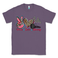 Lavender peace love racing Classic Tee - Zillion Design Studio