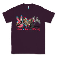 Plum peace love racing Classic Tee - Zillion Design Studio