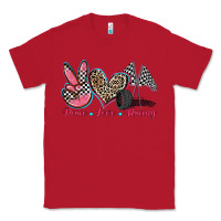 Red peace love racing Classic Tee - Zillion Design Studio