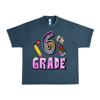 Midnight Navy Sixth Grade Urban Heavy Tee - RanaPortraitStore