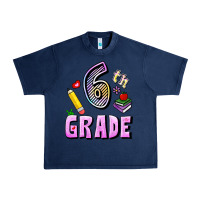 Navy Sixth Grade Urban Heavy Tee - RanaPortraitStore