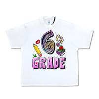 White Sixth Grade Urban Heavy Tee - RanaPortraitStore