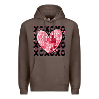 Coffee xoxo heart valentine's day Premium Hoodie - MaliasSmallBusiness