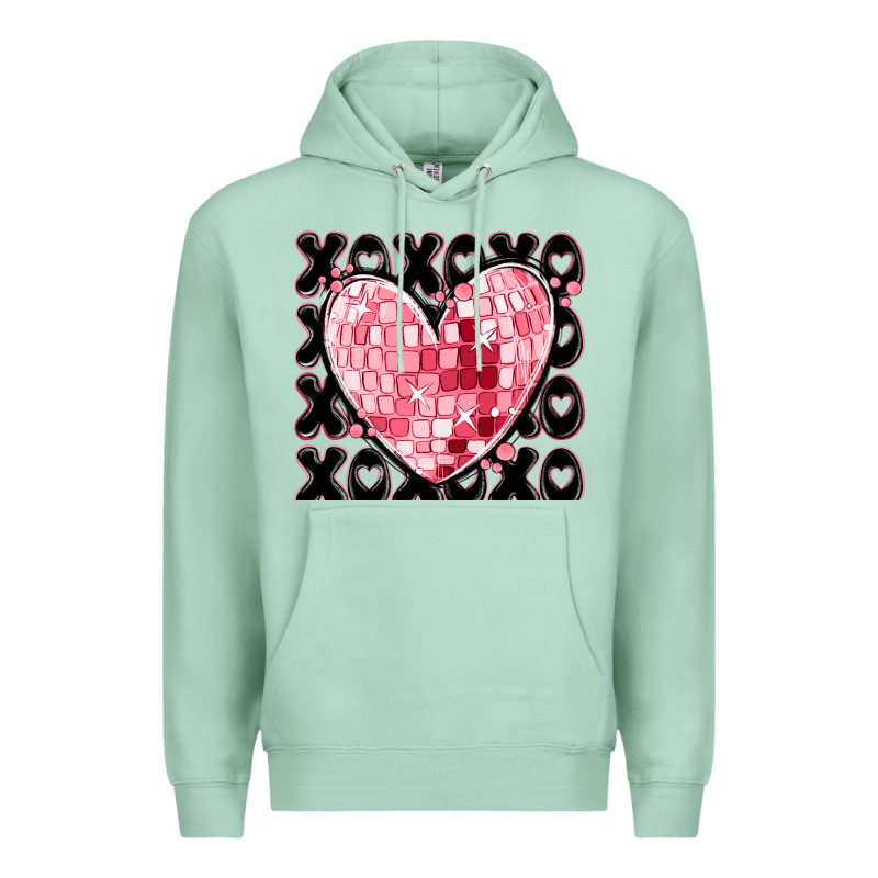Xoxo Heart Valentine's Day Premium Hoodie by MaliasSmallBusiness | Teevron