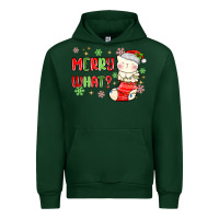 Forest Green merry what christmas cat Urban Hoodie - MaliasSmallBusiness