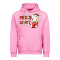Fuchsia Pink merry what christmas cat Urban Hoodie - MaliasSmallBusiness