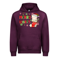 Mauve Wine merry what christmas cat Urban Hoodie - MaliasSmallBusiness