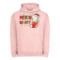 Pigment Salmon merry what christmas cat Urban Hoodie - MaliasSmallBusiness
