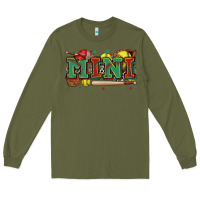 Army Green mini softball Long Sleeve Tee - Zillion Design Studio