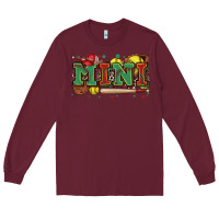 Burgundy mini softball Long Sleeve Tee - Zillion Design Studio