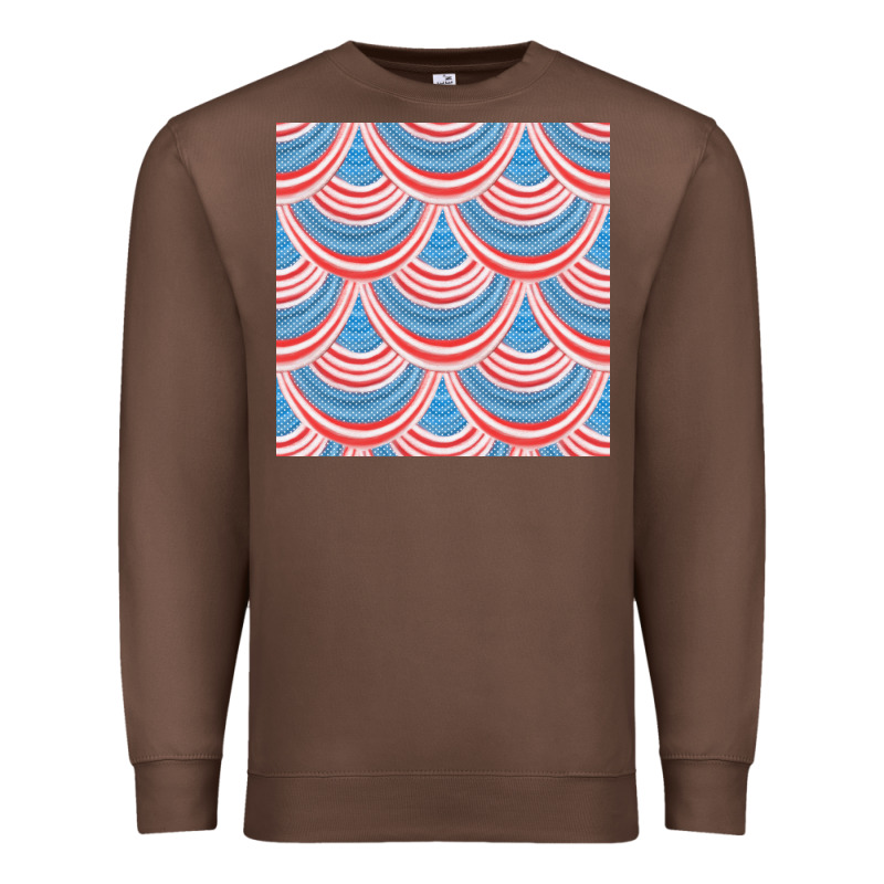 American Flag Seamless Pattern Premium Sweatshirt by BundleAndBundleShop | Teevron
