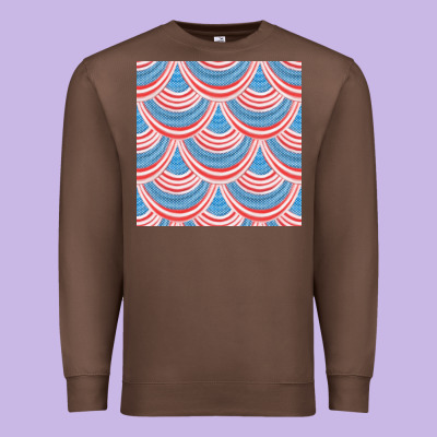 American Flag Seamless Pattern Premium Sweatshirt Designed By Bundleandbundleshop