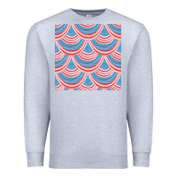Heather Grey american flag seamless pattern Premium Sweatshirt - BundleAndBundleShop