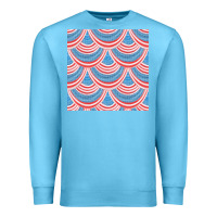 Ocean Blue american flag seamless pattern Premium Sweatshirt - BundleAndBundleShop