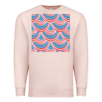 Pale Pink american flag seamless pattern Premium Sweatshirt - BundleAndBundleShop
