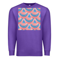 Purple american flag seamless pattern Premium Sweatshirt - BundleAndBundleShop