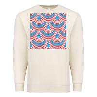 Sandshell american flag seamless pattern Premium Sweatshirt - BundleAndBundleShop
