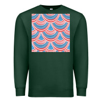 Sports Green american flag seamless pattern Premium Sweatshirt - BundleAndBundleShop