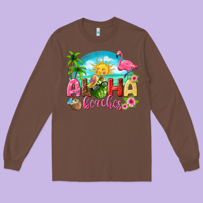 Aloha Beaches Long Sleeve Tee Designed By Texasbilliewilder