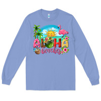 Colony Blue aloha beaches Long Sleeve Tee - texasbilliewilder